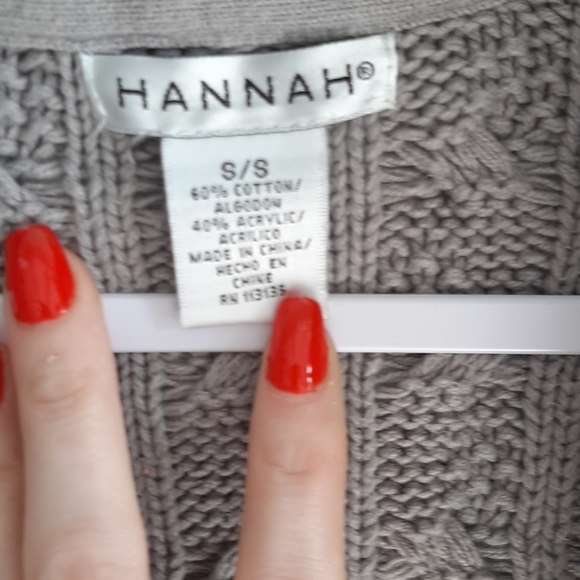 Hannah grey knit Sweater Duster S - Picture 6 of 7